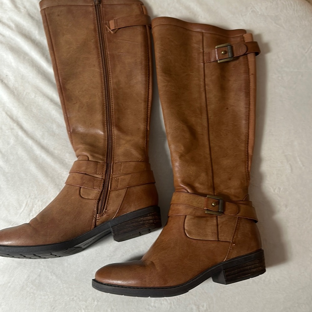 Baretrap Yalina brown leather boots size 6M